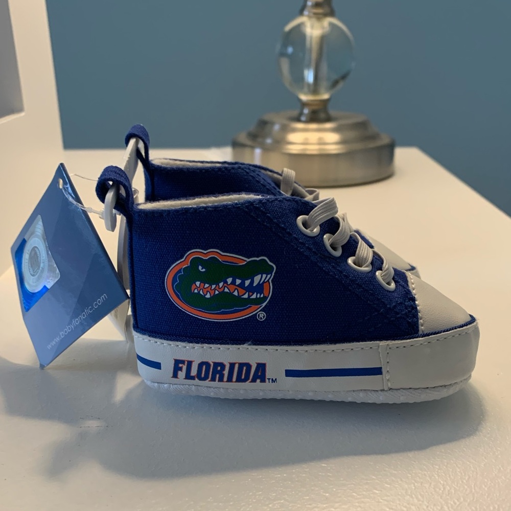 NWT University of Florida Gators infant Baby Shoes Size 0-6 months Baby Fanatic